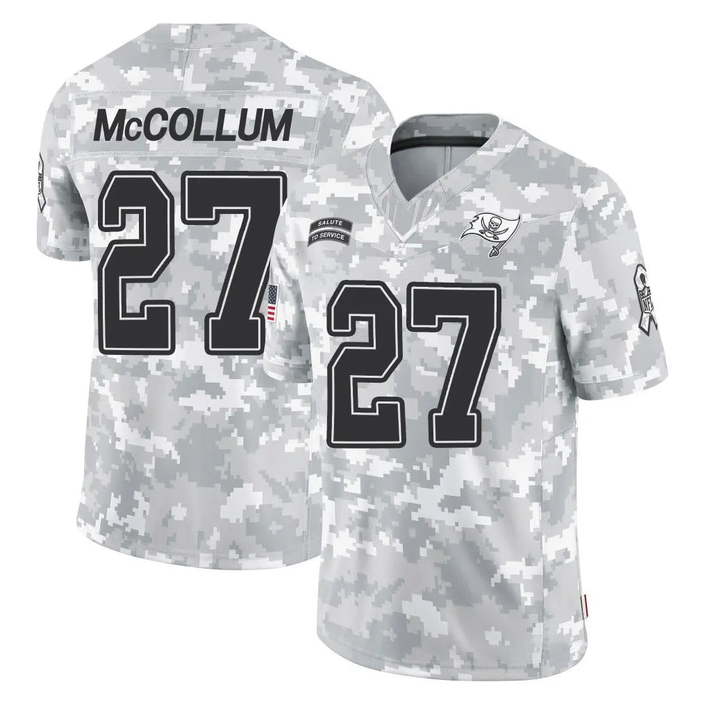 Johmsee TB.Buccaneers #27 Zyon McCollum Player Arctic Camo Limited Salute To Service Home Game Stitched Jerseys