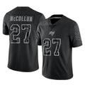 Johmsee TB.Buccaneers #27 Zyon McCollum Player Black Reflective Limited Home Game Stitched Jerseys