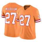 Johmsee TB.Buccaneers #27 Zyon McCollum Player Orange Limited Vapor F.U.S.E. Home Game Stitched Jerseys