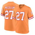 Johmsee TB.Buccaneers #27 Zyon McCollum Player Orange Throwback Home Game Stitched Jerseys