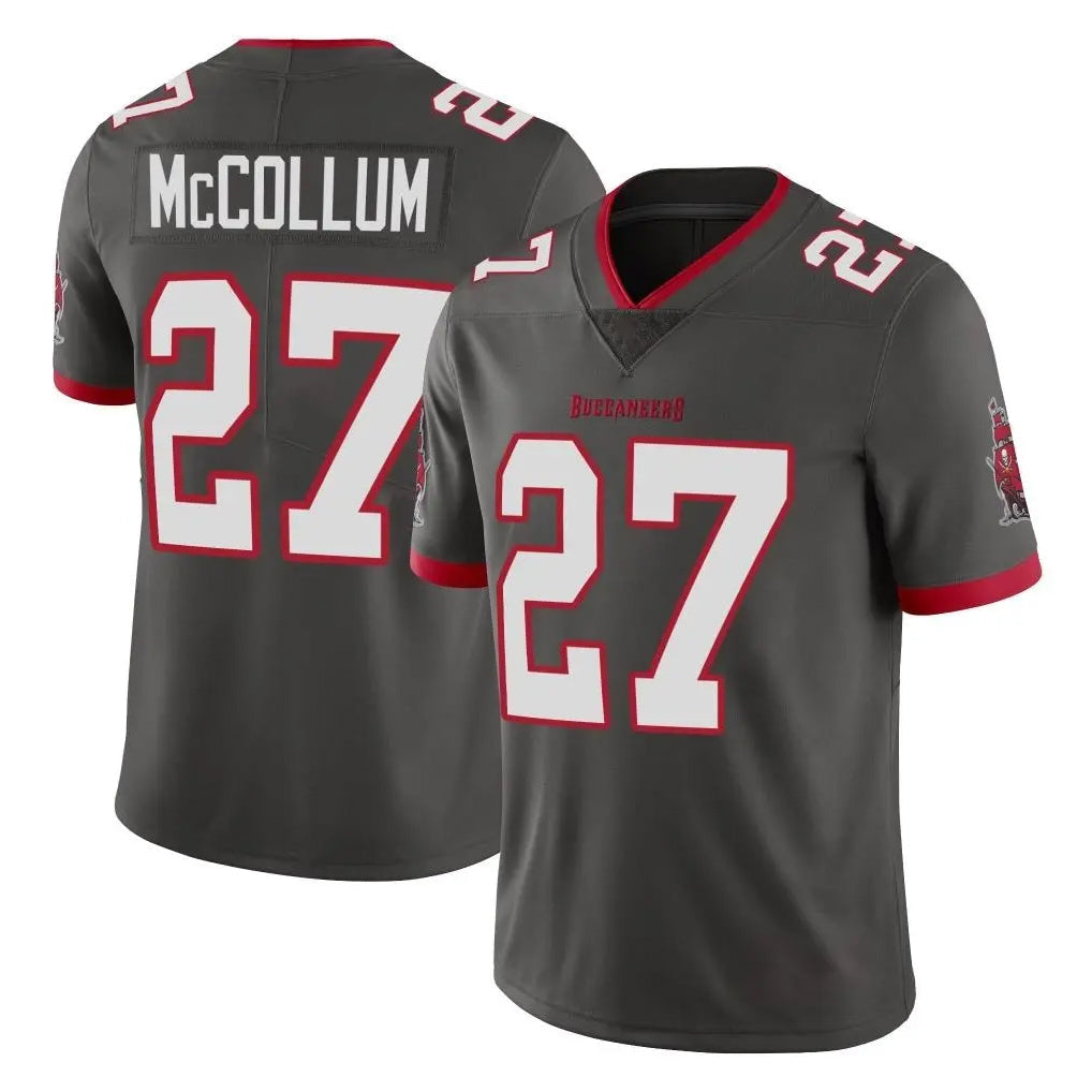 Johmsee TB.Buccaneers #27 Zyon McCollum Player Pewter Limited Alternate Vapor Home Game Stitched Jerseys