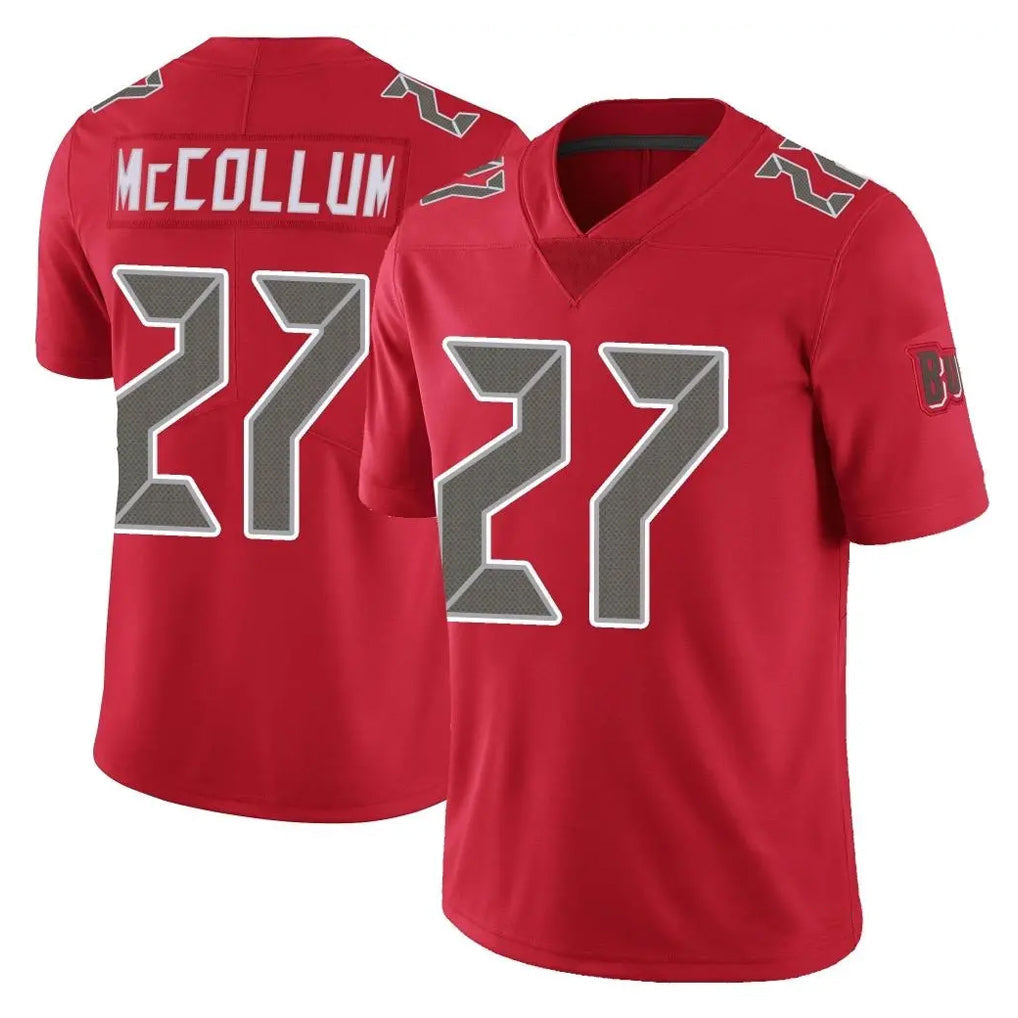 Johmsee TB.Buccaneers #27 Zyon McCollum Player Red Limited Color Rush Home Game Stitched Jerseys