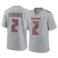 Johmsee TB.Buccaneers #2 Emeka Egbuka Player Gray Atmosphere Fashion Home Game Stitched Jerseys