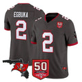 Johmsee TB.Buccaneers #2 Emeka Egbuka Player Pewter Limited 2026 Season Vapor F.U.S.E. Home Game Stitched Jerseys