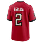 Johmsee TB.Buccaneers #2 Emeka Egbuka Player Red Home Game Stitched Jerseys