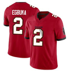 Johmsee TB.Buccaneers #2 Emeka Egbuka Player Red Limited Vapor F.U.S.E. Home Game Stitched Jerseys