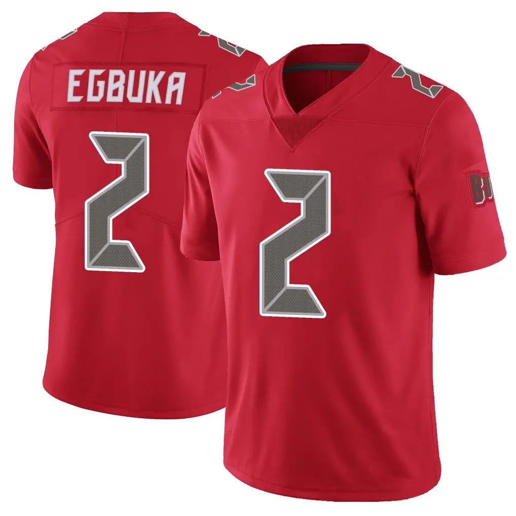 Johmsee TB.Buccaneers #2 Emeka Egbuka Player Red Vapor Limited Stitched Jerseys