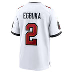 Johmsee TB.Buccaneers #2 Emeka Egbuka Player White Home Game Stitched Jerseys