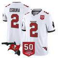 Johmsee TB.Buccaneers #2 Emeka Egbuka Player White Limited 2026 Season Vapor F.U.S.E. Home Game Stitched Jerseys