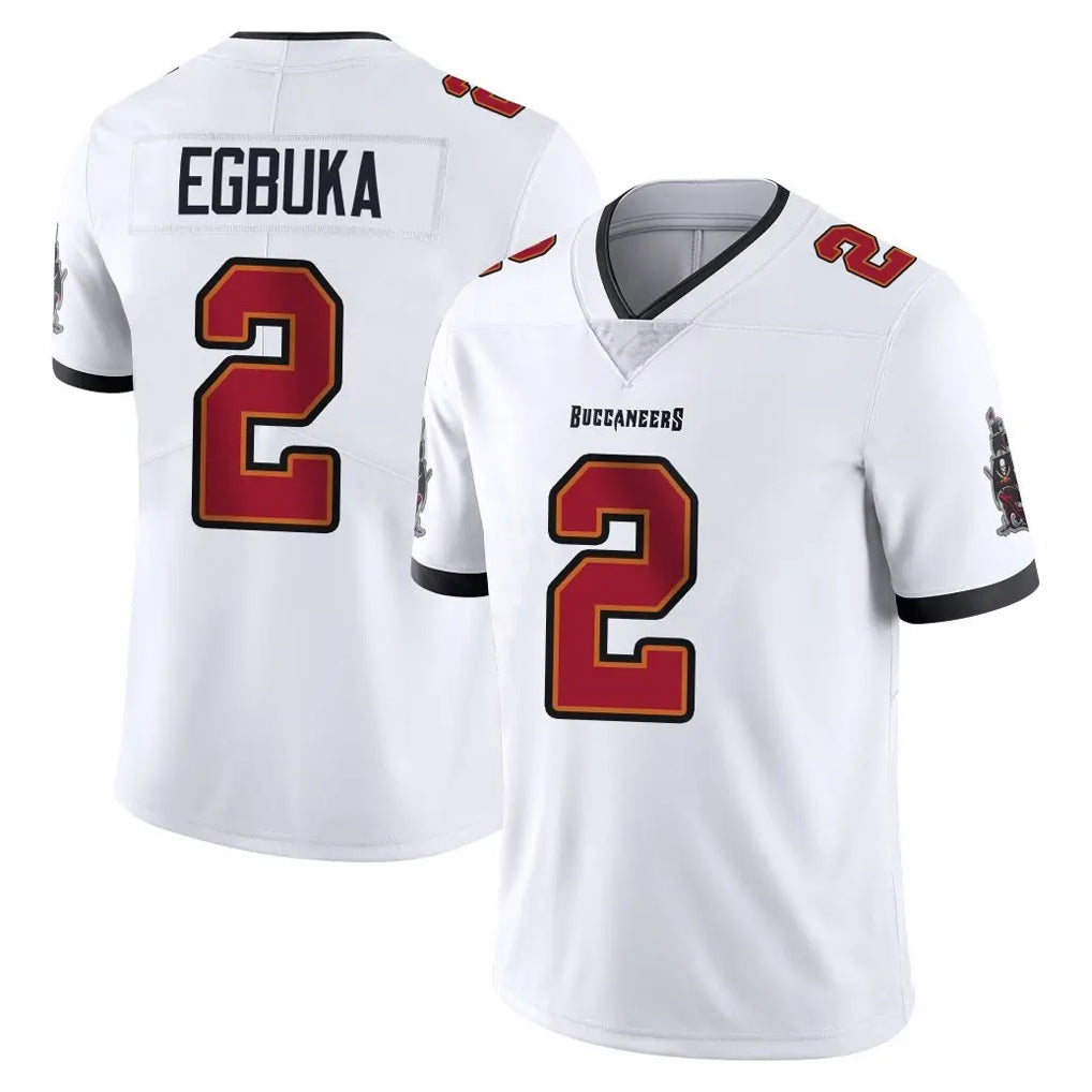 Johmsee TB.Buccaneers #2 Emeka Egbuka Player White Limited Vapor Untouchable Home Game Stitched Jerseys