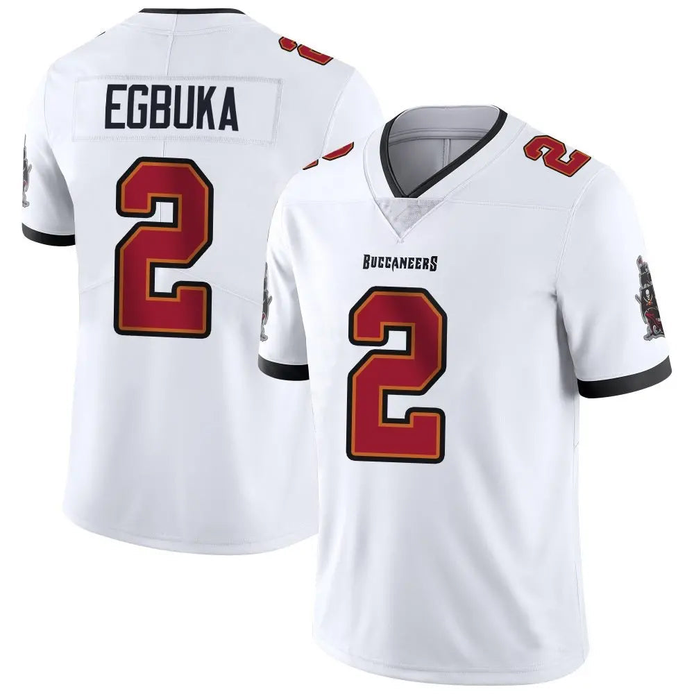Johmsee TB.Buccaneers #2 Emeka Egbuka Player White Vapor Limited Game Stitched Jerseys