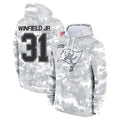 Johmsee TB.Buccaneers #31 Antoine Winfield Jr. Player Arctic Camo Limited Salute to Service Pullover Hoodies Game Stitched Jerseys