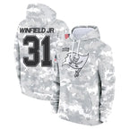 Johmsee TB.Buccaneers #31 Antoine Winfield Jr. Player Arctic Camo Limited Salute to Service Pullover Hoodies Game Stitched Jerseys