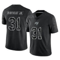 Johmsee TB.Buccaneers #31 Antoine Winfield Jr. Player Black Reflective Limited Home Game Stitched Jerseys
