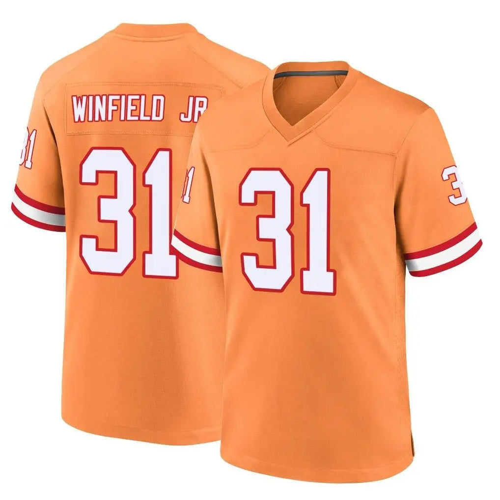 Johmsee TB.Buccaneers #31 Antoine Winfield Jr. Player Orange Throwback Home Game Stitched Jerseys