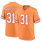 Johmsee TB.Buccaneers #31 Antoine Winfield Jr. Player Orange Throwback Home Game Stitched Jerseys