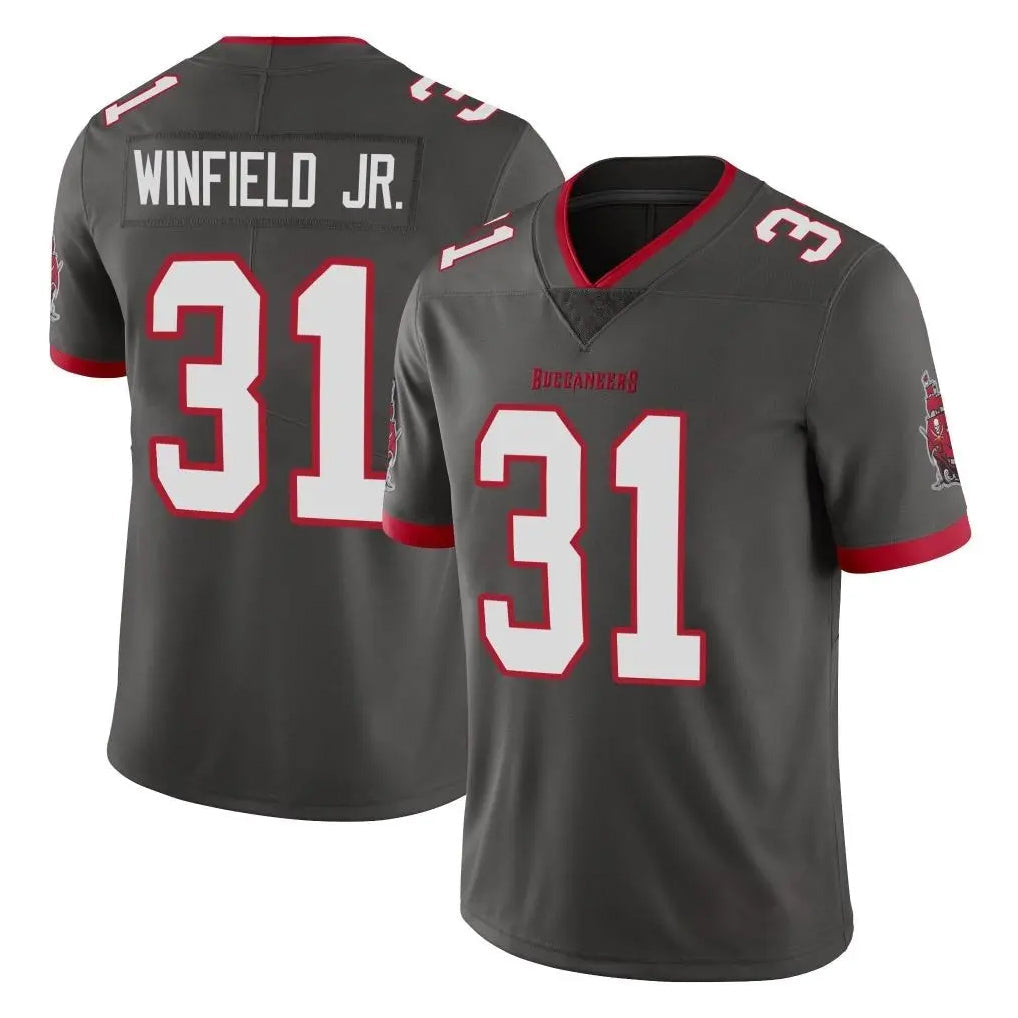 Johmsee TB.Buccaneers #31 Antoine Winfield Jr. Player Pewter Limited Alternate Vapor Home Game Stitched Jerseys