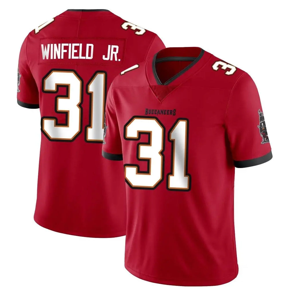 Johmsee TB.Buccaneers #31 Antoine Winfield Jr. Player Red Limited Vapor F.U.S.E. Home Game Stitched Jerseys