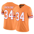 Johmsee TB.Buccaneers #34 Alex Anzalone Player Orange Limited Vapor F.U.S.E. Home Game Stitched Jerseys