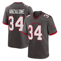 Johmsee TB.Buccaneers #34 Alex Anzalone Player Pewter Alternate Home Game Stitched Jerseys