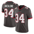 Johmsee TB.Buccaneers #34 Alex Anzalone Player Pewter Limited Alternate Vapor Home Game Stitched Jerseys