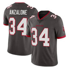 Johmsee TB.Buccaneers #34 Alex Anzalone Player Pewter Limited Alternate Vapor Home Game Stitched Jerseys