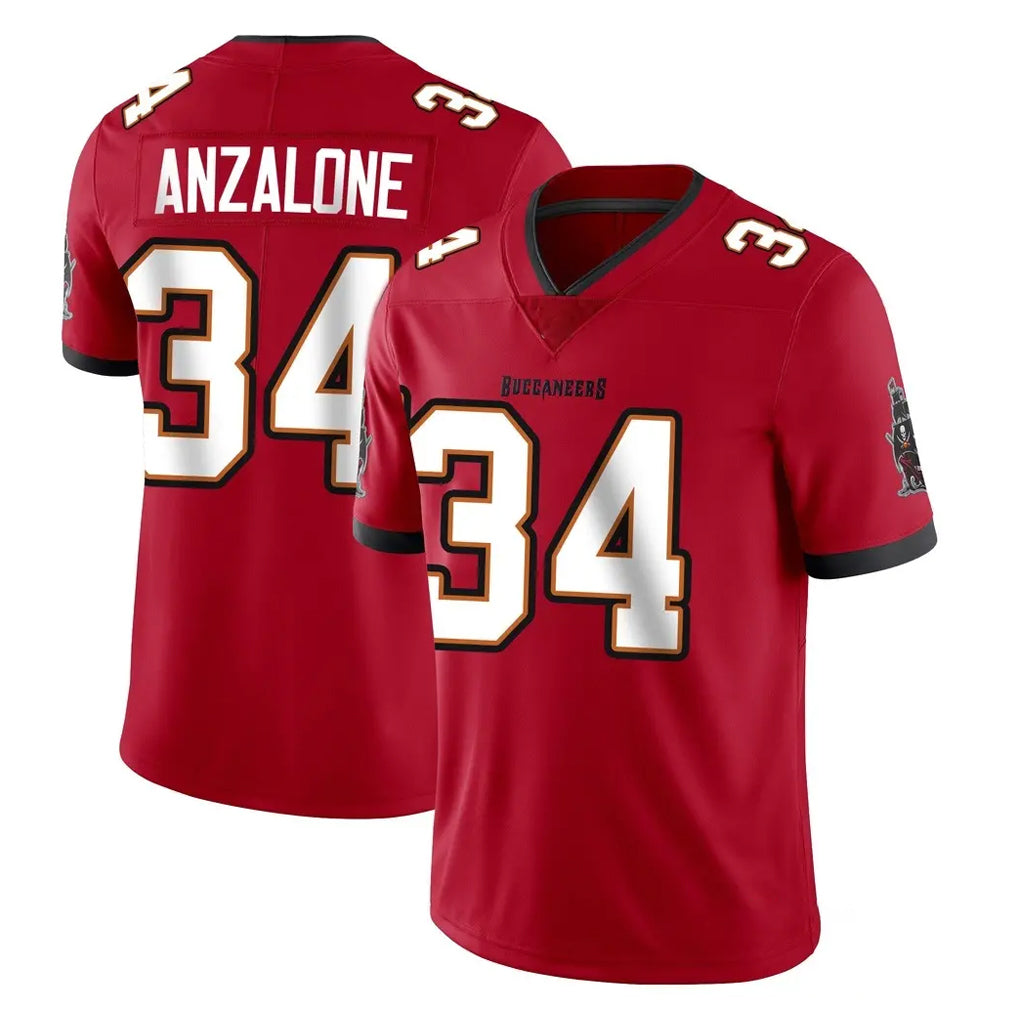 Johmsee TB.Buccaneers #34 Alex Anzalone Player Red Limited Vapor Home Game Stitched Jerseys