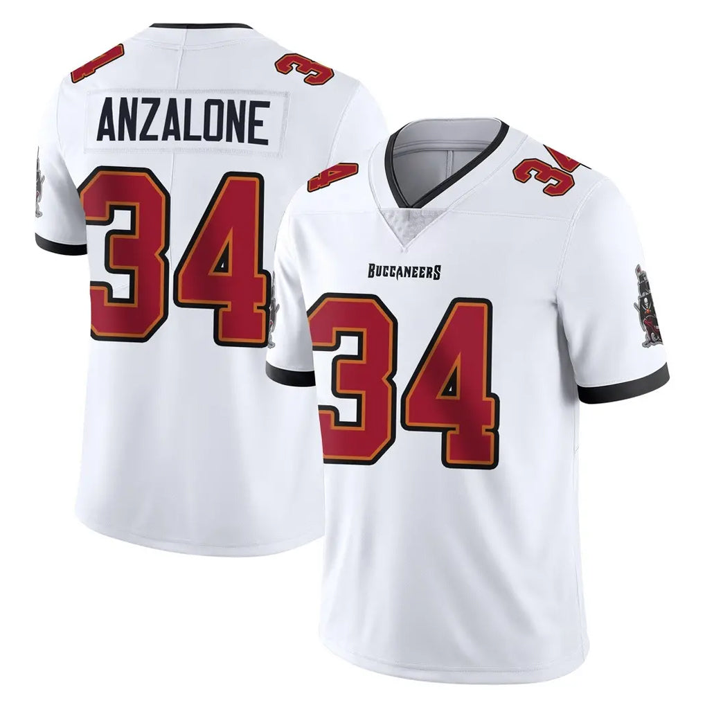 Johmsee TB.Buccaneers #34 Alex Anzalone Player White Limited Vapor Untouchable Home Game Stitched Jerseys