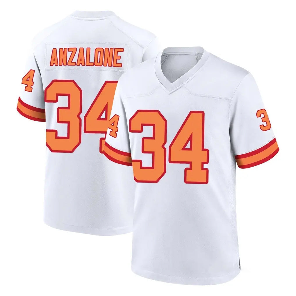 Johmsee TB.Buccaneers #34 Alex Anzalone Player White '76 Home Game Stitched Jerseys