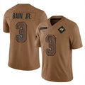Johmsee TB.Buccaneers #3 Rueben Bain Jr. Player Brown Limited Salute To Service Home Game Stitched Jerseys