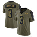 Johmsee TB.Buccaneers #3 Rueben Bain Jr. Player Olive Salute To Service Limited Game Stitched Jerseys