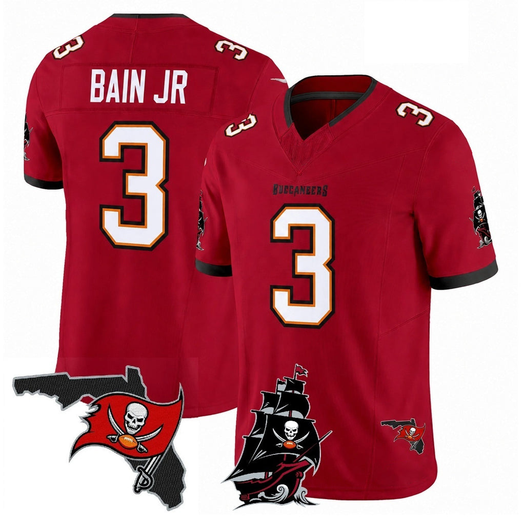 Johmsee TB.Buccaneers #3 Rueben Bain Jr. Player Red Limited 2026 Season Vapor F.U.S.E. Home Game Stitched Jerseys