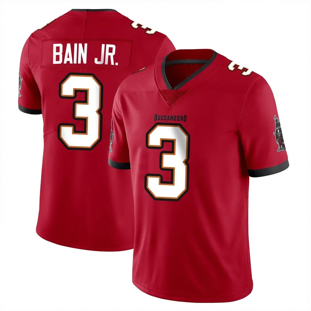 Johmsee TB.Buccaneers #3 Rueben Bain Jr. Player Red Limited Vapor F.U.S.E. Home Game Stitched Jerseys