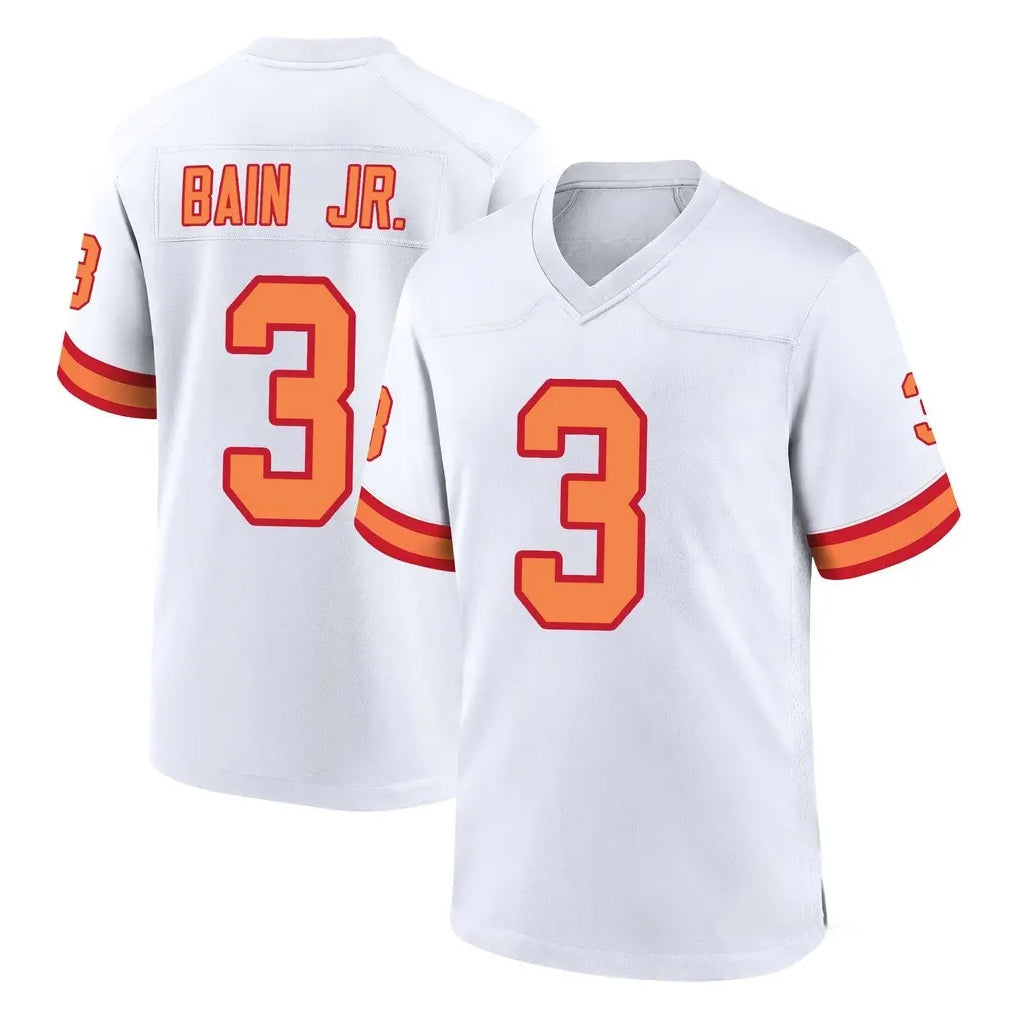 Johmsee TB.Buccaneers #3 Rueben Bain Jr. Player White '76 Home Game Stitched Jerseys