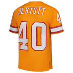 Johmsee TB.Buccaneers #40 Mike Alstott Mitchell & Ness Orange Legacy Replica Stitched Puhic Jersey