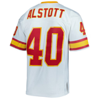 Johmsee TB.Buccaneers #40 Mike Alstott Mitchell & Ness White Legacy Replica Stitched Puhic Jersey