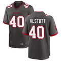 Johmsee TB.Buccaneers #40 Mike Alstott Player Pewter Game Stitched Jerseys