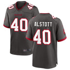 Johmsee TB.Buccaneers #40 Mike Alstott Player Pewter Game Stitched Jerseys