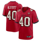 Johmsee TB.Buccaneers #40 Mike Alstott Player Red 50th Anniversary GameStitched Jerseys