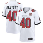 Johmsee TB.Buccaneers #40 Mike Alstott Player White 50th Anniversary Game Stitched Jerseys