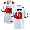 Johmsee TB.Buccaneers #40 Mike Alstott Player White Home Game Stitched Jerseys
