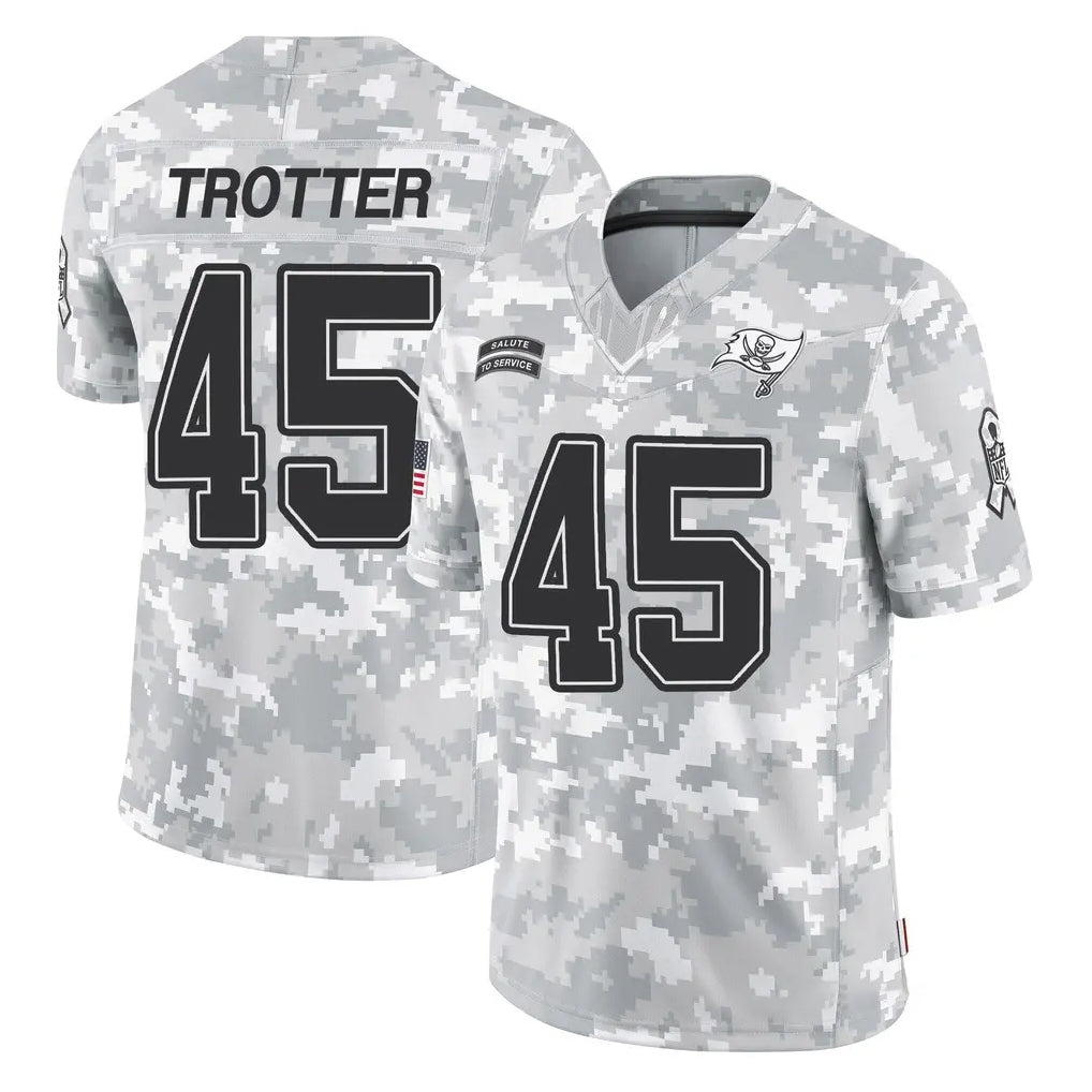 Johmsee TB.Buccaneers #45 Josiah Trotter Player Arctic Camo Limited Salute To Service Home Game Stitched Jerseys