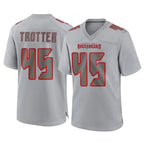 Johmsee TB.Buccaneers #45 Josiah Trotter Player Gray Atmosphere Fashion Home Game Stitched Jerseys