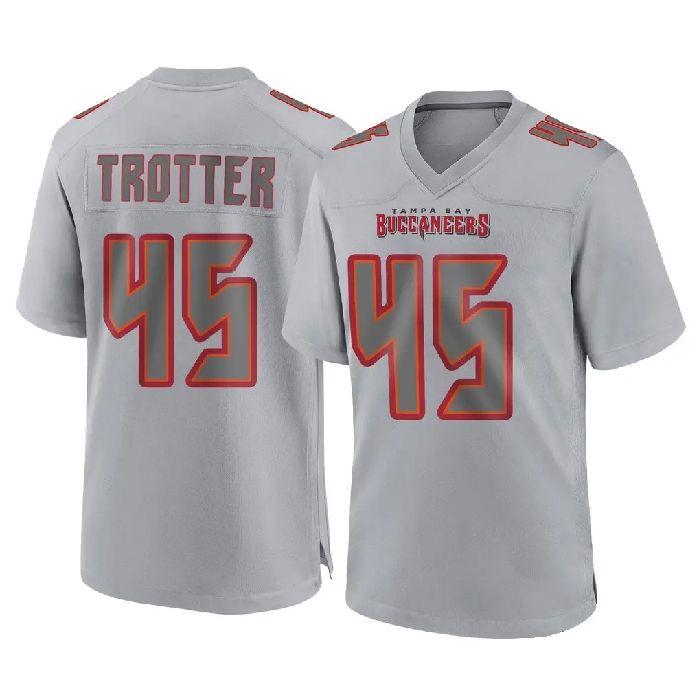 Johmsee TB.Buccaneers #45 Josiah Trotter Player Gray Atmosphere Fashion Home Game Stitched Jerseys