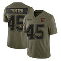 Johmsee TB.Buccaneers #45 Josiah Trotter Player Olive 2025 Salute To Service Limited Home Game Stitched Jerseys