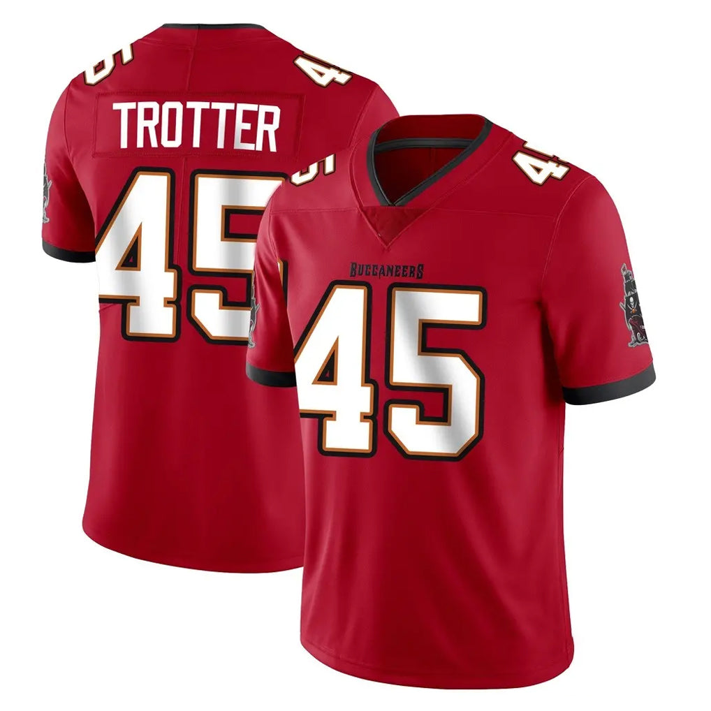 Johmsee TB.Buccaneers #45 Josiah Trotter Player Red Limited Vapor Home Game Stitched Jerseys