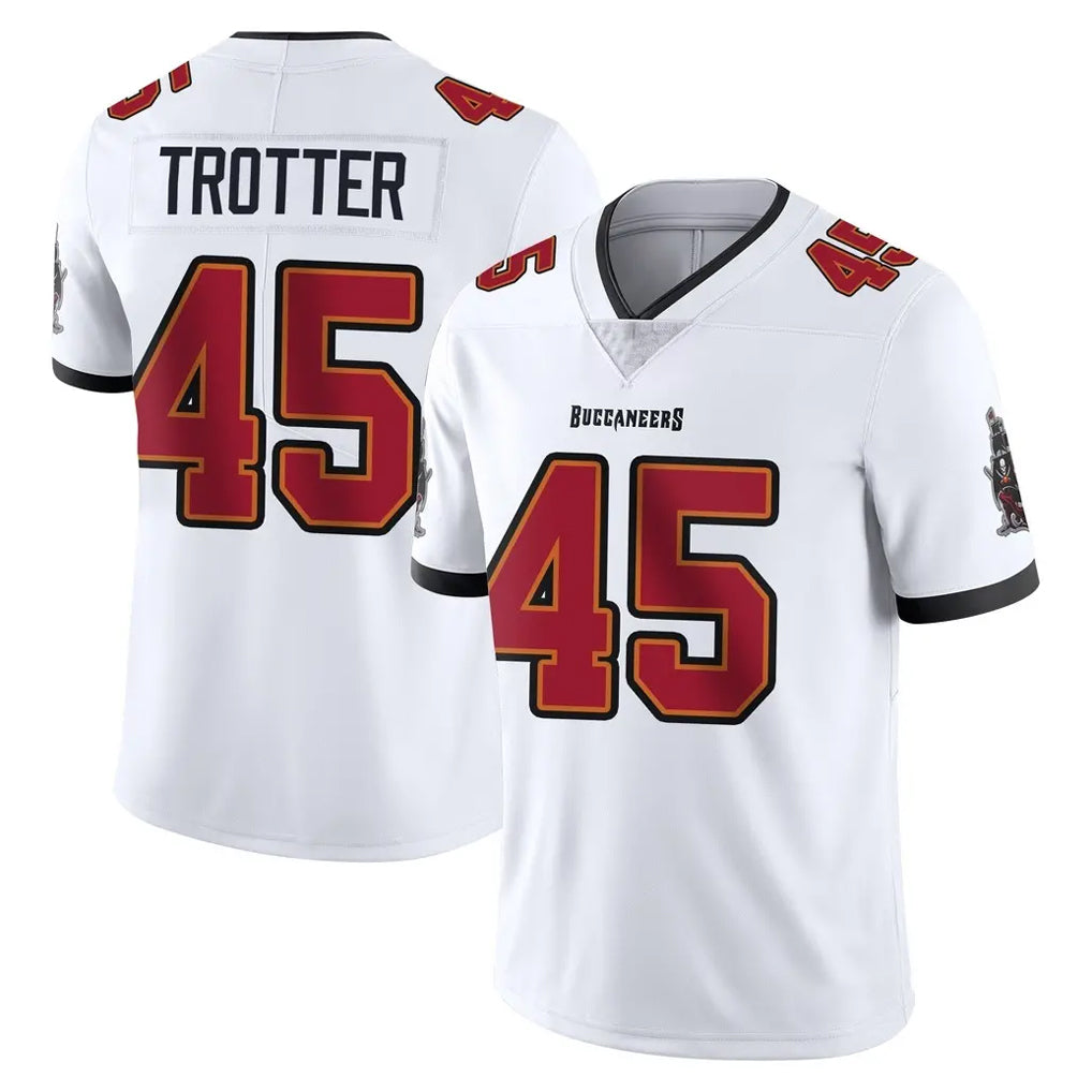 Johmsee TB.Buccaneers #45 Josiah Trotter Player White Limited Vapor Untouchable Home Game Stitched Jerseys