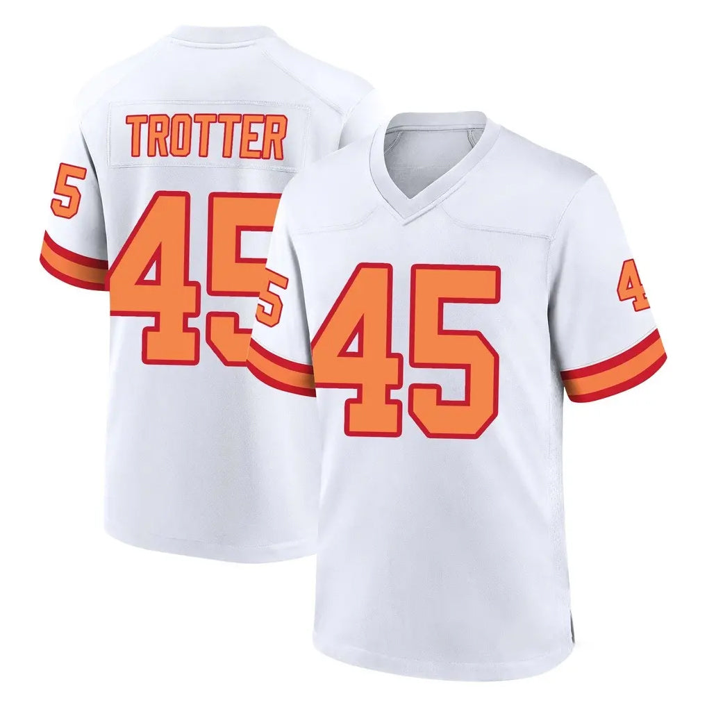 Johmsee TB.Buccaneers #45 Josiah Trotter Player White '76 Home Game Stitched Jerseys