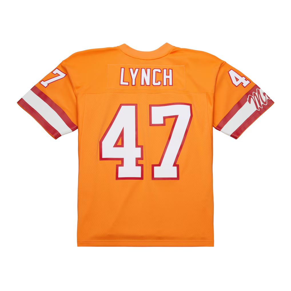 Johmsee TB.Buccaneers #47 John Lynch Mitchell & Ness Orange 1993 Legacy Replica Stitched Puhic Jersey