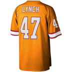 Johmsee TB.Buccaneers #47 John Lynch Mitchell & Ness Orange Big & Tall 1995 Legacy Retired Player Jersey